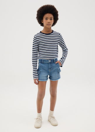 Pantaloni Scurti - Pantaloni Scurti Medium Blue Fete 10-15 Ani