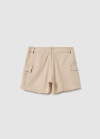 Pantaloni Scurti - Pantaloni Scurti Oyster Gray Fete 10-15 Ani