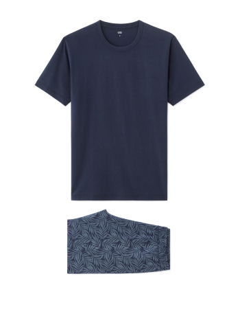 BARBATI - Pijama Albastru Loose Barbati