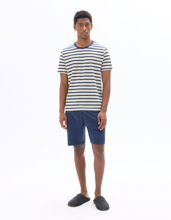 BARBATI - Pijama Albastru Loose Barbati