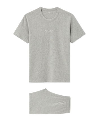 BARBATI - Pijama Gri Heather  Barbati