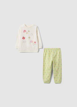 FETE - Pijama Maneca Lunga Luminary Green Fete 9-36 Luni
