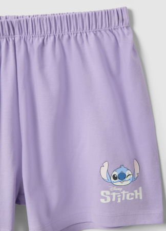 ДЕВОЧКИ - Пижама С Коротким Рукавом Для Девочек Белая/Фиолетовая 10-15 Лет