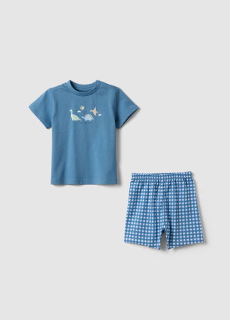 BAIETI - Pijama Maneca Scurta Blue Baieti 9-36 Luni