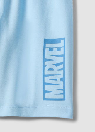 Pijamale - Pijama Maneca Scurta Light Blue Baieti 3-10 Ani