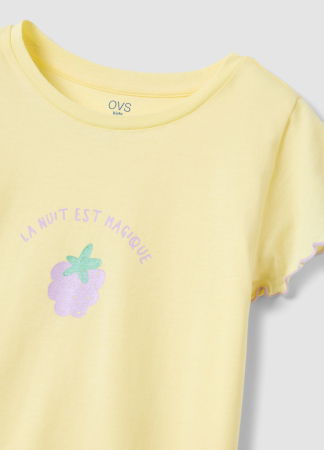 ДЕВОЧКИ - Пижама С Коротким Рукавом Для Девочек Pastel Yellow 3-10 Лет