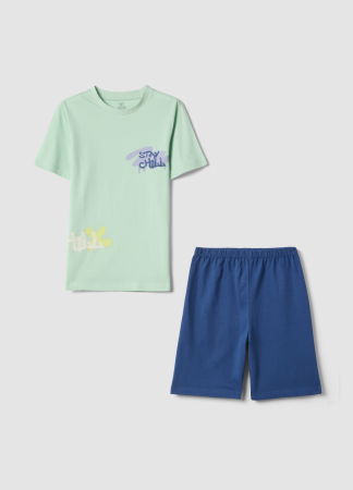Пижамы - Пижама С Коротким Рукавом Для Мальчиков Verde-Blue 10-15 Лет