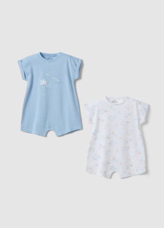 МАЛЬЧИКИ - Пижама-Комбинезон Для Мальчиков Subdued Blue 9-36 Месяцев