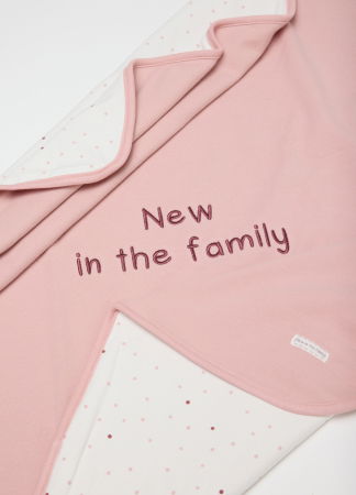 FETE - Prosop-Poncho Roz Pal Fete 9-36 Luni