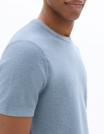 BARBATI - Pulover Albastru Regular Barbati