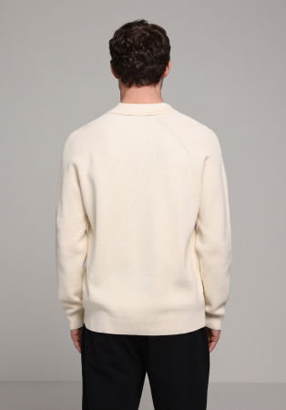 Pulovere si Cardigane - Pulover Bej Regular Barbati