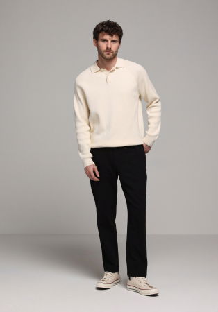 Pulovere si Cardigane - Pulover Bej Regular Barbati