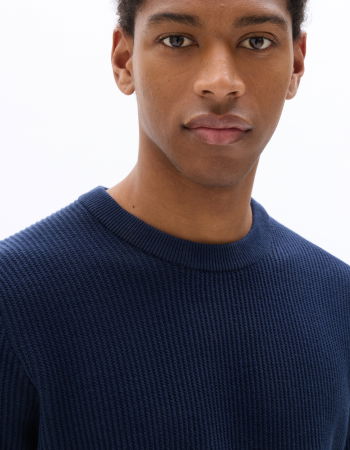 BARBATI - Pulover Navy Regular Barbati