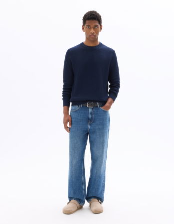 BARBATI - Pulover Bleumarin Regular Barbati
