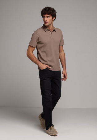 BARBATI - Pulover Cafeniu Regular Barbati