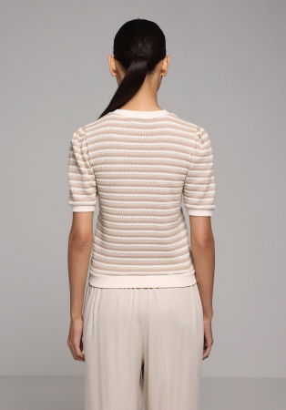 FEMEI - Pulover Cu Maneca Scurta Roz Deschis Femei