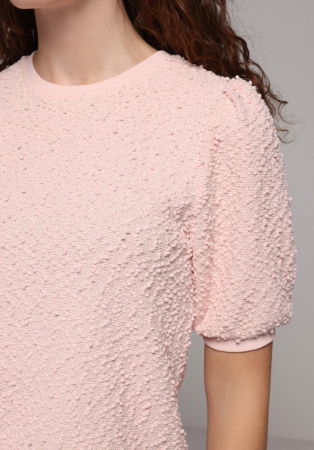 FEMEI - Pulover Cu Maneca Scurta Roz  Femei