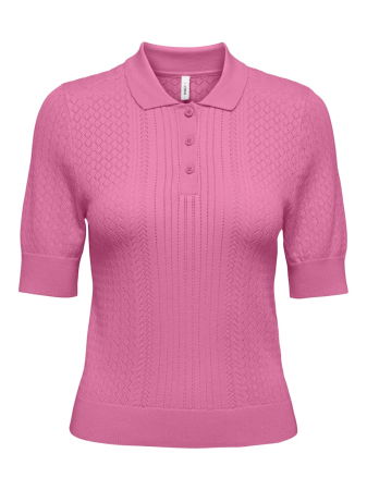 FEMEI - Pulover Cu Maneca Scurta Roz Slim Femei