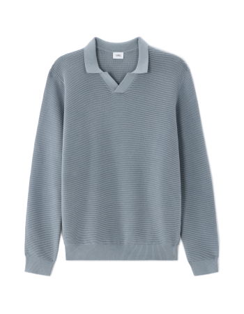 BARBATI - Pulover Gri Albastru Regular Barbati