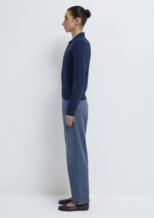 FEMEI - Pulover Navy Slim Femei