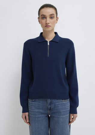 FEMEI - Pulover Navy Slim Femei