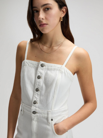 FEMEI - Rochie Alba Slim Femei