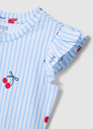 ДЕВОЧКИ - Платье Для Девочек White-Striped Azure 3-10 Лет