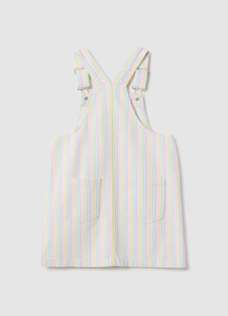 FETE - Salopeta Gri/Alba Fete 3-10 Ani