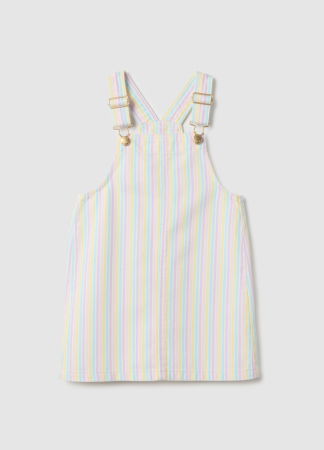 FETE - Salopeta Gri/Alba Fete 3-10 Ani