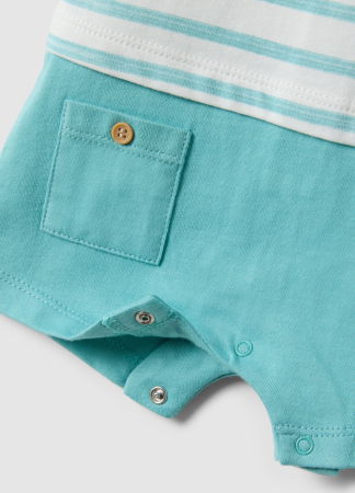 BAIETI - Salopeta Nile Blue Baieti 0-9 Luni