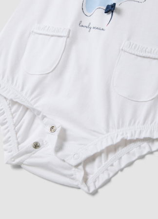 FETE - Salopeta Off White Fete 0-9 Luni