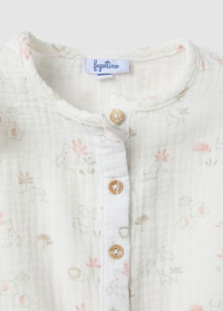 FETE - Salopeta Off White Fete 0-9 Luni