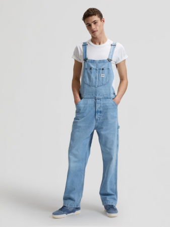 Pantaloni - Salopeta-Pantaloni Mavi Relaxed Straight Barbati