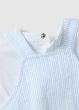 МАЛЬЧИКИ - Комплект Футболка + Шорты Для Мальчиков Белый 0-9 Месяцев