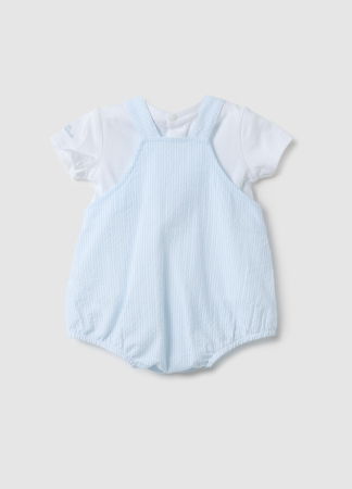 МАЛЬЧИКИ - Комплект Футболка + Шорты Для Мальчиков Белый 0-9 Месяцев