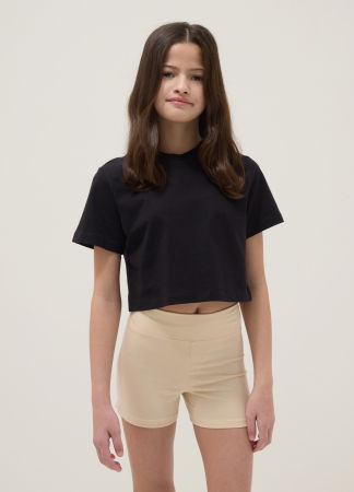 FETE - Set Tricou+Sorti Black/Beige Fete 10-15 Ani