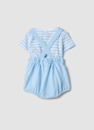 BAIETI - Set Tricou + Sorti Light Blue Baieti 0-9 Luni