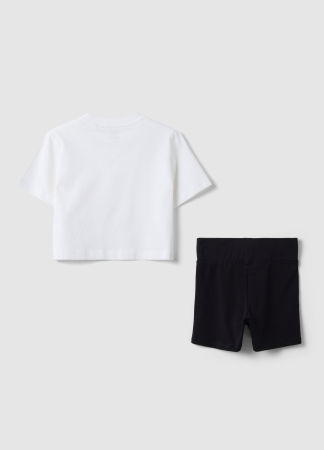 FETE - Set Tricou+Sorti White/Black Fete 10-15 Ani