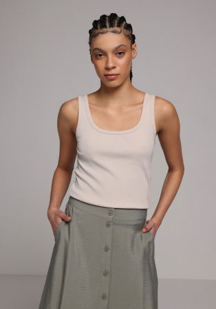 FEMEI - Top Bej Slim Femei