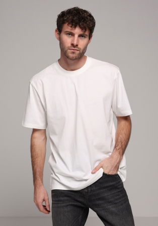 BARBATI - Tricou Alb Comfort Barbati