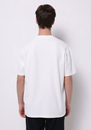 BARBATI - Tricou Alb Comfort Barbati