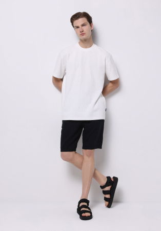 BARBATI - Tricou Alb Comfort Barbati