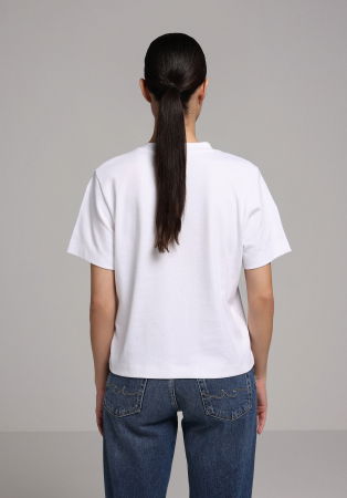 FEMEI - Tricou Alb  Femei