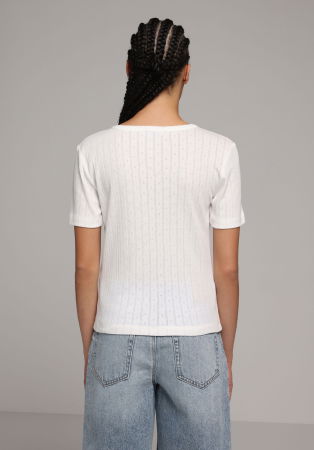 Tricouri si Topuri - Tricou Alb Femei