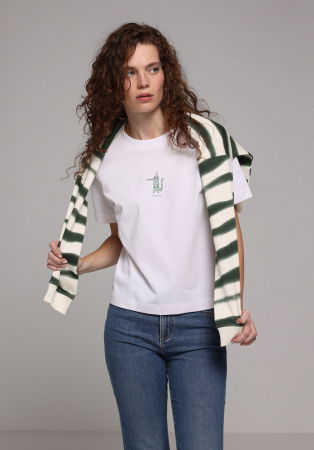 ЖЕНЩИНЫ - Женская Футболка Белая