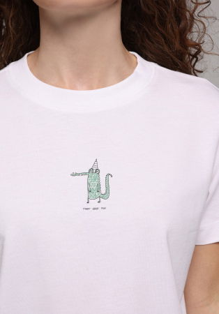 ЖЕНЩИНЫ - Женская Футболка Белая