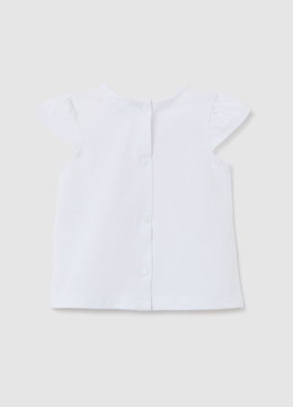 ДЕВОЧКИ - Футболка Для Девочек Белая 0-9 Месяцев