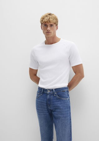 BARBATI - Tricou Alb Fitted Barbati