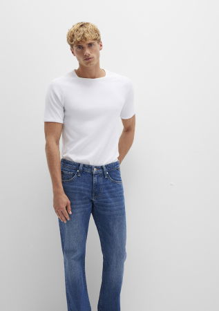 BARBATI - Tricou Alb Fitted Barbati