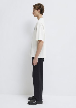 BARBATI - Tricou Alb Oversize Barbati